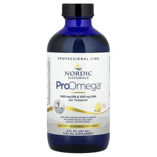 Основне фото товара Nordic Naturals, ProOmega, Омега 3, 237 мл