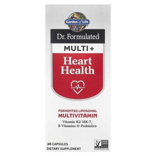 Основное фото товара Dr. Formulated Multi+ Heart Health Основное фото товара Мультивитамины, Dr. Formulated Multi+ Heart Health, 30 капсул