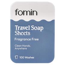 Мило Travel Soap Sheets Fragrance Free Fomin 100 Sheets Мило Travel Soap Sheets Fragrance Free Fomin 100 Sheets