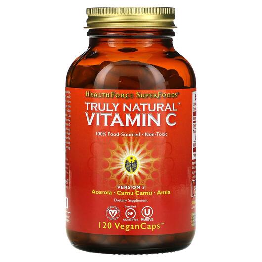 Основное фото товара Натуральный Витамин С, Truly Natural Vitamin C, 120 капсул