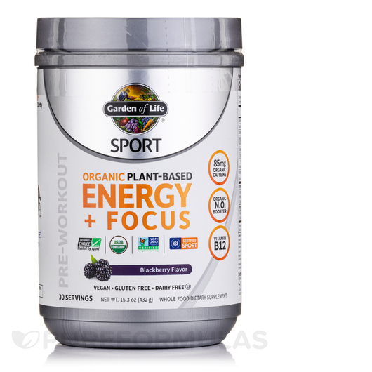 Основное фото товара Sport Organic Plant-Based Energy + Focus Blackberry, Органический