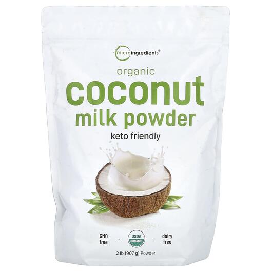 Основне фото товара Micro Ingredients, Organic Coconut Milk Powder, Порошковий сік, 9