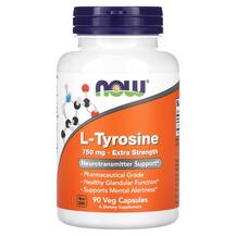 L-Tyrosine 750 mg L-Тирозин 750 мг Экстра Сила NOW Foods