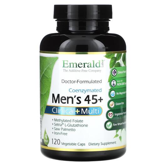 Основне фото товара Coenzymated Men's 45+ Clinical+ Multi Основне фото товара Coenzymated Men's 45+ Clinical+ Multi, Коензим CoQ10, 120 ка