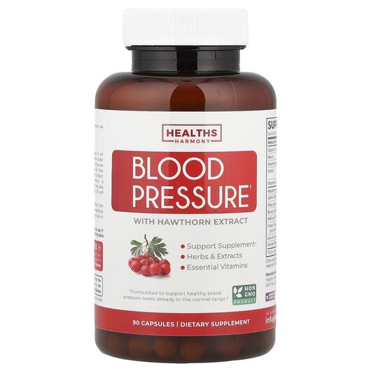 Основное фото товара Blood Pressure with Hawthorn Extract Основное фото товара Боярышник, Blood Pressure with Hawthorn Extract, 90 капсул