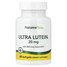 Ultra Lutein Ультра Лютеин 20 мг Natures Plus 60 капсул Ultra Lutein Ультра Лютеин 20 мг Natures Plus 60 капсул