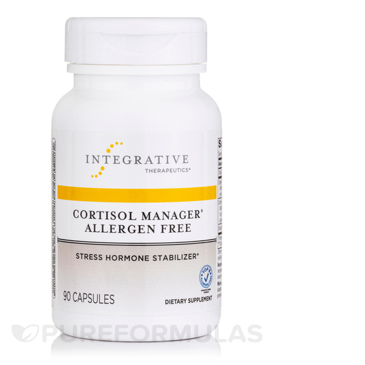 Основное фото товара Cortisol Manager Allergen Free Основное фото товара Поддержка Кортизола, Cortisol Manager Allergen Free, 90 капсул