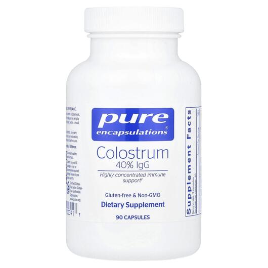 Основное фото товара Colostrum 40% IgG Основное фото товара Pure Encapsulations, Колострум, Colostrum 40% IgG, 90 капсул