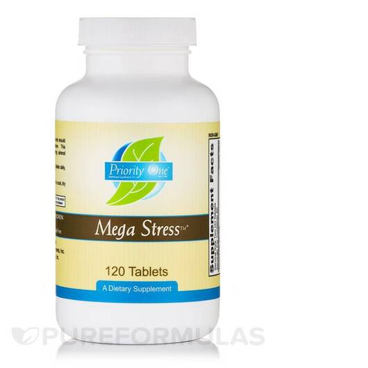 Основне фото товара Priority One, Mega Stress, Підтримка стресу, 120 таблеток