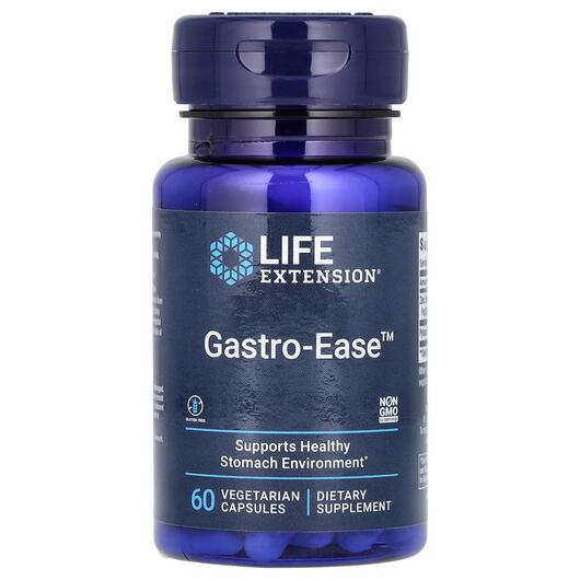 Основное фото товара Life Extension, Ферменты, Gastro-Ease, 60 капсул