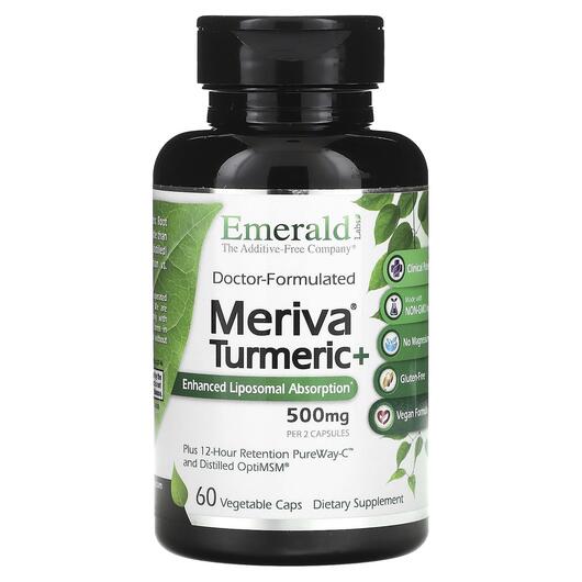 Основне фото товара Meriva Turmeric + 250 mg Основне фото товара Meriva Turmeric + 250 mg, Екстракту куркуміну Меріва, 60 капсул