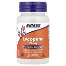 Лікопен 20 мг Lycopene 20 mg NOW Foods 50 капсул