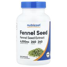 Фенхель Fennel Seed Nutricost 240 капсул