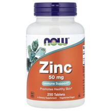 Zinc 50 mg Цинк 50 мг NOW Foods 250 таблеток