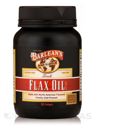 Основне фото товара Fresh Flax Oil Основне фото товара Barlean's, Fresh Flax Oil, Лляна олія, 100 капсул
