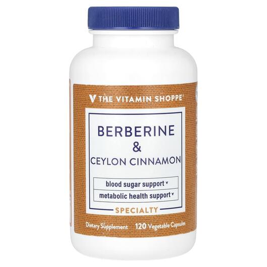 Основне фото товара TheVitaminShoppe, Berberine & Ceylon Cinnamon, Берберин, 120 