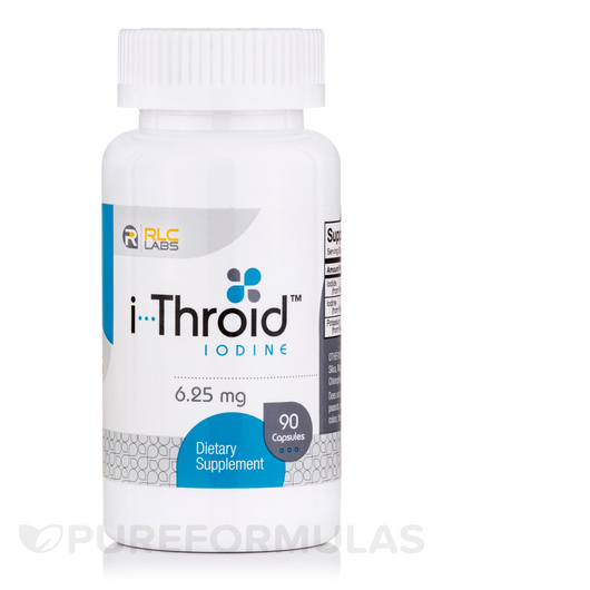 Основне фото товара i-Throid Iodine 6.25 mg Основне фото товара RLC Labs Inc, i-Throid Iodine 6.25 mg, Йод, 90 капсул