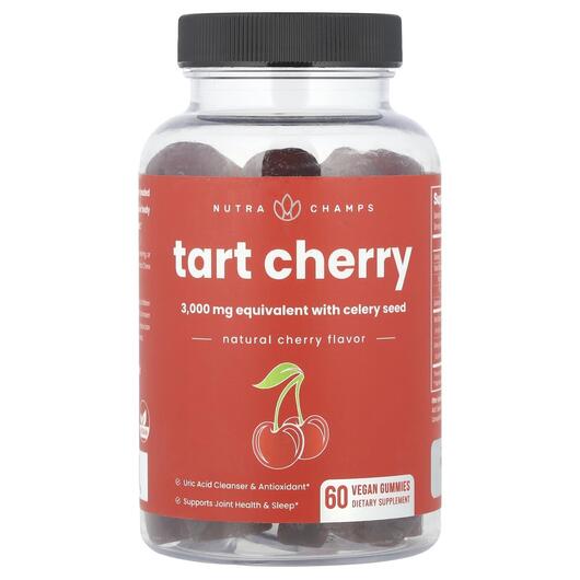 Основное фото товара NutraChamps, Экстракт вишни, Tart Cherry Natural Cherry, 60 табле