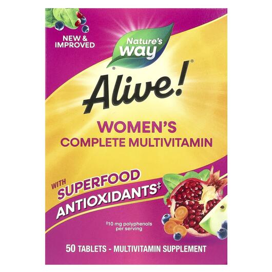 Основне фото товара Alive! Women's Energy Complete Multivitamin Основне фото товара Alive! Women's Energy Complete Multivitamin, Вітаміни для жі