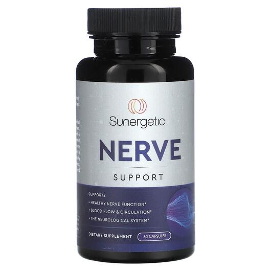 Основное фото товара Nerve Support Основное фото товара Sunergetic, Поддержка мозга, Nerve Support, 60 капсул