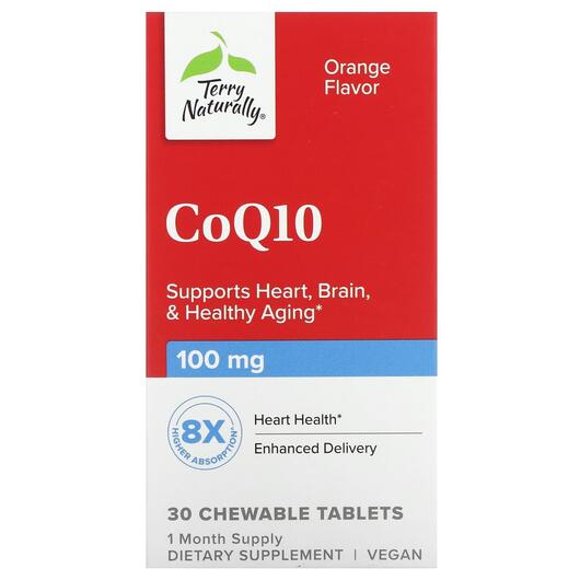 Основне фото товара Terry Naturally, CoQ10 Orange 100 mg, Коензим CoQ10, 30 таблеток