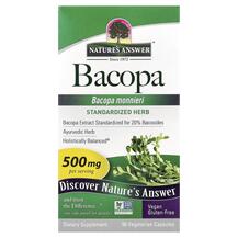 Бакопа Моньє Bacopa 500 mg Nature's Answer 90 капсул