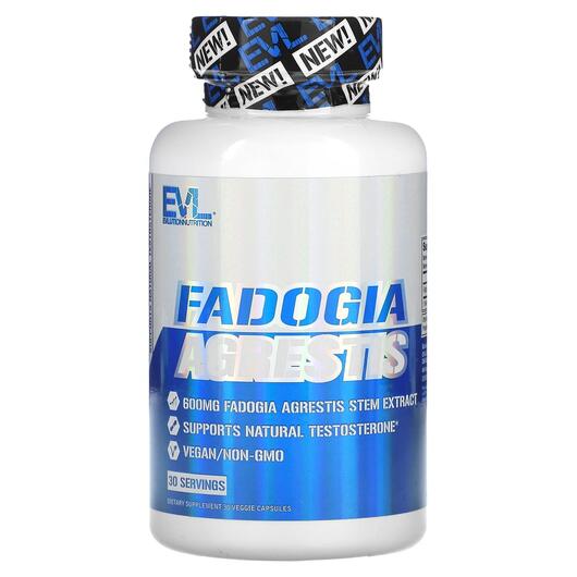 Основне фото товара EVLution Nutrition, Fadogia Agrestis, Фадогія Агрестіс, 30 капсул