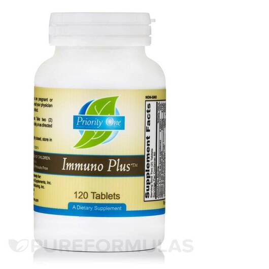 Основное фото товара Immuno Plus Основное фото товара Priority One, Поддержка иммунитета, Immuno Plus, 120 таблеток