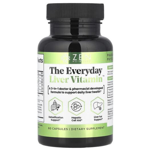 Основне фото товара The Everyday Liver Vitamin Основне фото товара The Everyday Liver Vitamin, Підтримка печінки, 60 капсул