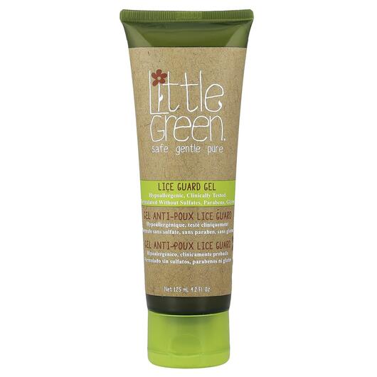 Основне фото товара Little Green Cares, Lice Guard Gel, Спрей для волосся, 125 мл