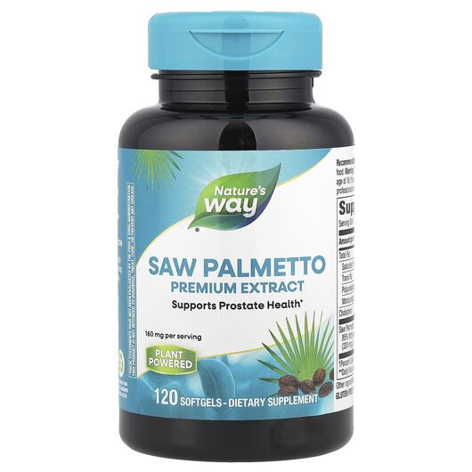 Основное фото товара Nature's Way, Со Пальметто, Saw Palmetto 160 mg, 120 капсул