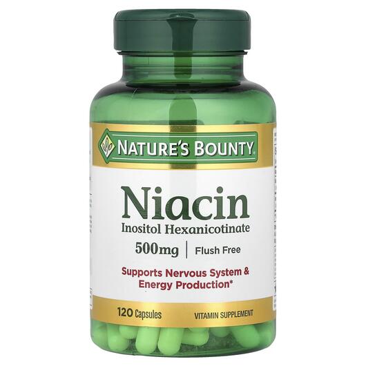 Основное фото товара Flush Free Niacin 500 mg Основное фото товара Nature's Bounty, Ниацин 500 мг, Flush Free Niacin 500 mg, 12