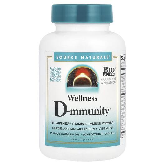 Основне фото товара Wellness D-mmunity Bio-Aligned Vitamin D Immune Formula 75 mcg 3000 IU Основне фото товара Wellness D-mmunity Bio-Aligned Vitamin D, Підтримка імунітету, 60