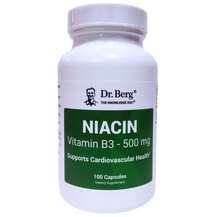 Niacin 500 mg Витамин B3 Ніацин Dr. Berg 100 капсул Niacin 500 mg Витамин B3 Ніацин Dr. Berg 100 капсул