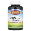 Фото товару Super D3 Gummies Fruit Flavors 100 mcg 4000 IU Фото товару Carlson, Super D3 Gummies, Вітамін D3, 120 цукерок