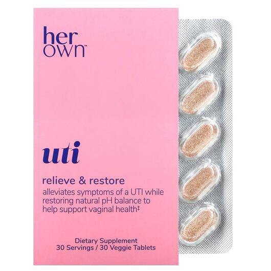 Основное фото товара Her Own, Поддержка мочевого пузыря, UTI, 30 таблеток