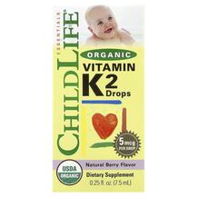 Вітамін К2 в краплях Organic Vitamin K2 Drops ChildLife Вітамін К2 в краплях Organic Vitamin K2 Drops ChildLife