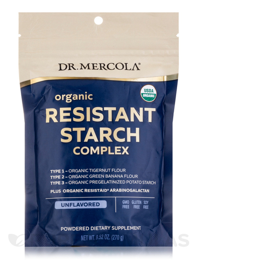 Основне фото товара Organic Resistant Starch Complex Unflavored Основне фото товара Organic Resistant Starch Complex Unflavored, Ферменти, 270 г