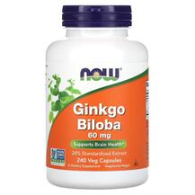 Гінкго білоба 60 мг Ginkgo Biloba 60 mg NOW Foods Гінкго білоба 60 мг Ginkgo Biloba 60 mg NOW Foods