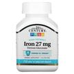Фото товару Iron 27 mg Фото товару 21st Century, Iron 27 mg, Залізо, 110 таблеток