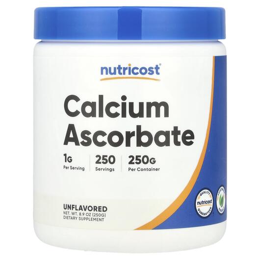 Основное фото товара Nutricost, Кальций, Calcium Ascorbate Unflavored, 250 г