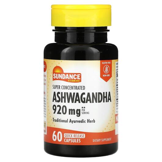 Основное фото товара Super Concentrated Ashwagandha 920 mg Основное фото товара Ашваганда, Super Concentrated Ashwagandha 920 mg, 60 капсул