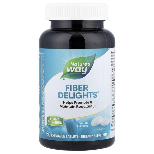 Основное фото товара Nature's Way, Клетчатка, Fiber Delights Vanilla, 60 таблеток