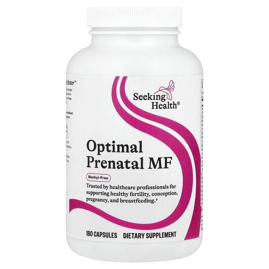 Основне фото товара Optimal Prenatal Methyl-Free Основне фото товара Seeking Health, Optimal Prenatal MF, Вітаміни для вагітних, 180 к