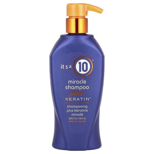Основне фото товара It's a 10, Miracle Shampoo Plus Keratin, Шампунь, 295.7 мл