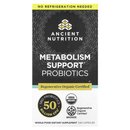 Основне фото товара Metabolism Support Probiotics Основне фото товара Metabolism Support Probiotics, Пробіотики, 60 капсул