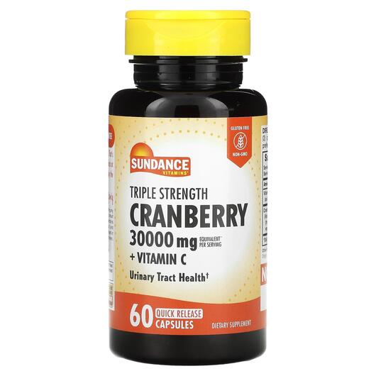 Основне фото товара Triple Strength Cranberry 10000 mg Основне фото товара Triple Strength Cranberry 10000 mg, Журавлина, 60 капсул