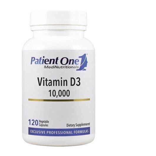 Основное фото товара Vitamin D3 10000 Основное фото товара Patient One MediNutritionals, Витамин D3, Vitamin D3 10000, 120 к