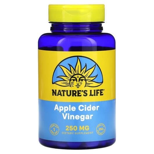 Основне фото товара Apple Cider Vinegar 250 mg Основне фото товара Natures Life, Apple Cider Vinegar 250 mg, Яблучний оцет, 250 капс