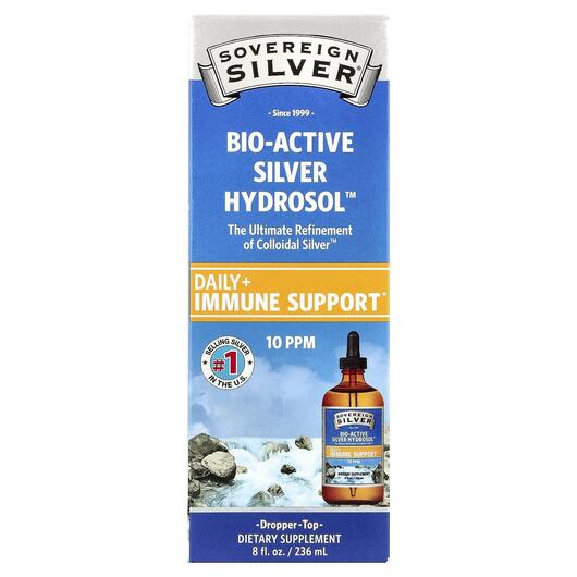Основное фото товара Bio-Active Silver Hydrosol Dropper-Top Daily + Immune Support 10 PPM Основное фото товара Bio-Active Silver Hydrosol Dropper-Top Daily, Коллоидное серебро,